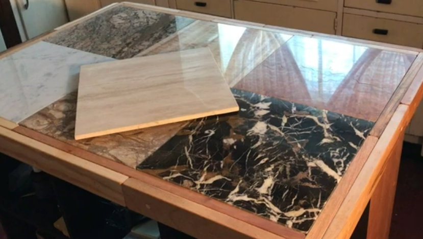 Stone Tile Island Countertop